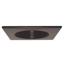 Elco El4351bz Bronze 4 Square Baffle Recessed Lighting Trim Elc El4351bz