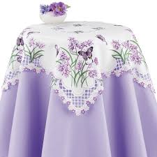 Easy floral embroidery patterns is an art that has been exercised for hundreds of years throughout societies around the globe. Butterfly And Lavender Floral Embroidered Square Table Linen Become A Coupon Queen In 2020 Linens And Lace Lace Tablecloth Cutwork Embroidery