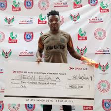 With six games at the end of npfl 2021, the promise keepers secured its global times nigeria Akwa Utd Goalkeeper Wins N200k As Dana Air Player Of The Month Cash Gift Bsn Sports
