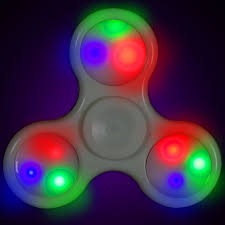 White Fidget Spinner White Led Lights Led Lights Light Up