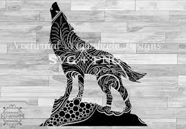 Download Wolf Svg Howling Wolf Mandala Svg Zentangle Wolf Svg Etsy Mandala Svg Wolf Howling Wolf Clipart