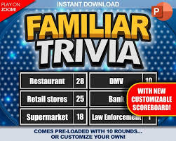 Many of us have experienced online meetings to be dull and unenergetic, with many video screens off. Familiar Trivia Party Game Download Play On Zoom Pc Mac Iphone Ipad Game Night Make Your Own Game With Scoreboard Ipad Games Make Your Own Game Download Games