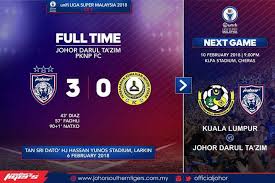 Berikut admin akan cuba kongsikan live streaming bola sepak pknp vs jdt bagi liga super 2018. Bangsa Johor Unifi Liga Super Malaysia 2018 Jdt Vs Pknp Fc Keputusan Penuh Jdt 3 0 Pknp Fc Jorge Pereyra Diaz 43 Fadhli Shas 57 Natxo Insa 90 1 Ulasan Perlawanan Gol