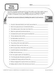 Simile Worksheets Using Similes Simile Worksheet Worksheets Simile
