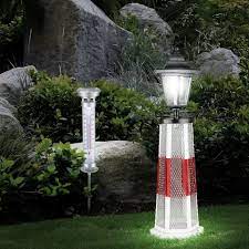 etc shop dekolicht gartenthermometer gross mit erdspiess solar thermometer mit beleuchtung leuchtturm deko garten solar led leuchtturm vogelfutterstation 2er set online kaufen otto