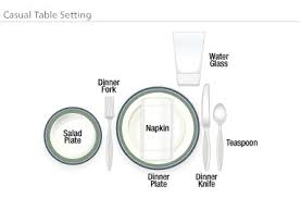 Simple can still be dramatic with this black and blush table decor. A Casual Table Setting Just The Way Mom Taught You