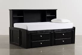 Maybe you would like to learn more about one of these? Summit Black Twin Bookcase Daybed Bed With 4 Drawer Storage Unit Living Spaces
