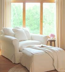 The Ode To The Big White Chair Live Simply By Annie White Chair Comfy Living Room Comfy Chairs