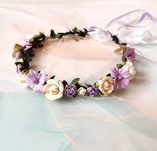 Lilac Flower Crown Lavender Wedding Crown Purple Baby Flower Etsy Flower Crown Bridesmaid Purple Floral Crown Baby Flower Crown