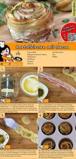 Diese Kartoffelrosen Sind Nicht Nur Hubsch Sondern Auch Lecker Das Kartoffelr Alle Rezepte Rezepte Kartoffelrose Bacon Rezepte