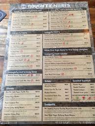 The star of all, naughty nuri's evergreen. Menu Picture Of Naughty Nuri S Life Centre Kuala Lumpur Tripadvisor