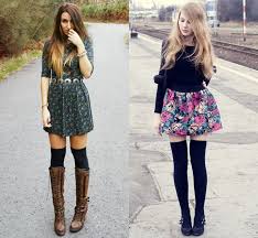 Inspirations for knee high socks outfits | aelida. 7 Styles To Wear Knee Socks This Winter