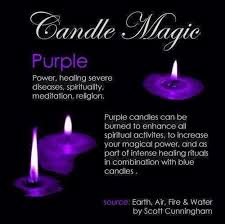 Candle Magic Purple Candle Magic Spell Books Wiccan Spel In 2020 Candle Magic Purple Candles Purple Candle Magic