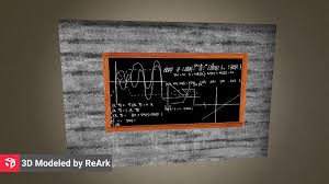Black Board 3d Model Chalkboard Quote Art Model