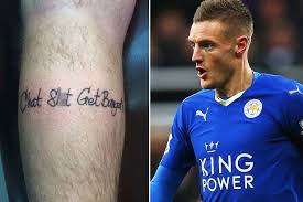 Saul niguez teilt seine gedanken zum halbfinale gegen den fc bayern. Jamie Vardy Fan Shows Off Chat S T Get Banged Tattoo Leicester Striker Now Officially A Superstar Mirror Online