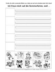Niko und hugo haben in den letzten monaten viel erlebt. Arbeitsblatt In Der Grundschule Sommerferien Schreibanlasse Deutsch Klasse 2 Grundschulmaterial De