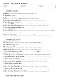 Dates Worksheet Free Esl Printable Worksheets Made By Teachers 2nd Grade Math Worksheets Homeschool Worksheets Science Worksheets