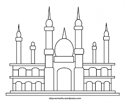 Simak yuk ulasan gambar masjid terindah di dunia! Logo Masjid Kartun Hitam Putih