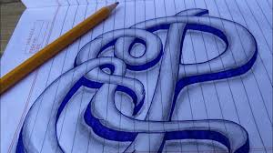 How to write cursive letters. How To Draw 3d Letter P With Pen And Pencil In Calligraphy 2021 Easy Art Stay Around Youtube