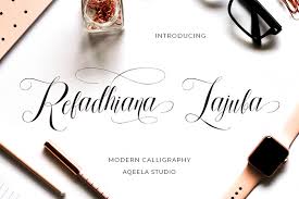 Download 10,000 fonts with one click for $19.95. Refadhiana Lajuba Font Free All Free Fonts
