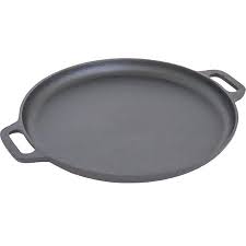 Forhauz Pre Seasoned Cast Iron Griddle Pizza Pan 14 Black Walmart Com In 2020 Cast Iron Griddle It Cast Pan Pizza