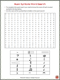 Music Theory Word Search Music Word Search Music Lessons For Kids Music Words