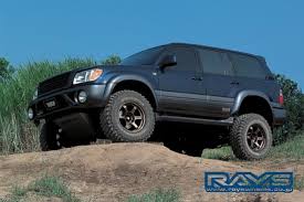 Front tire size rear wheel size (inches) 18 x 8 Rays Wheels Toyota Land Cruiser 100 Land Cruiser Toyota Suv