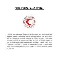 Find a translation for bulan sabit merah malaysia in other languages english (english). Emblem Palang Merah Bsmm