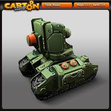 Cartoon Tank Radar 3d Model Cartoon 3d Model Tank