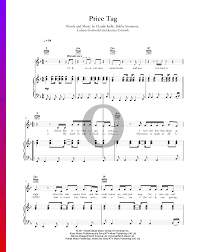 It was released in late january 2011, in the united kingdom as the second single from jessie j's debut studio album, who you are (2011). Price Tag Sheet Music Piano Voice Guitar Pdf Download Streaming Oktav