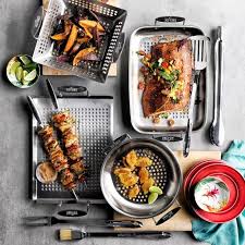 All Clad Stainless Steel Outdoor Roaster Williams Sonoma Cooking Outdoor Cooking Cookware Set