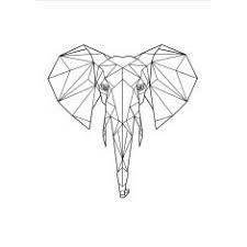 Hardtofind Geometric Elephant Tattoo Geometric Elephant Geometric Drawing