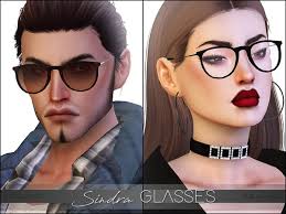 Sun glasses over head | accessoire de cheveux: Sindra Glasses By Pralinesims Sims 4 Glasses Sunglasses