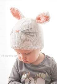 Baby Bunny Hat Knitting Pattern Bunny Hat Pattern Bunny Etsy In 2021 Baby Bunny Hat Baby Hats Knitting Baby Hat Knitting Pattern
