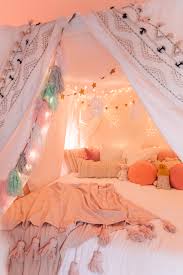 Bed canopies—lightweight linens that cascade around a bed—have a magical way of turning any bedroom into a paradise. How To Make A Magical Holiday Tent At Home Studio Diy