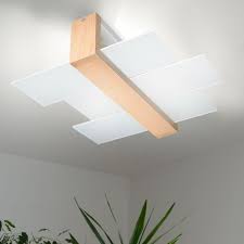 Deckenlampen für das schlafzimmer gibt es in anmutigen und frischen designs. Etc Shop Deckenstrahler Deckenleuchte Holz Moderne Deckenleuchten Deckenlampe Schlafzimmer Kuchenlampe Holz Glas Satiniert 2x E27 Lxbxh 43x43x12 Cm Online Kaufen Otto