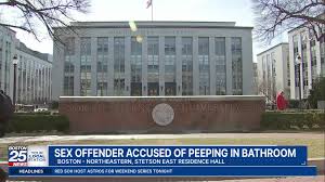 Level 2 sex offender accused of hiding in women’s bathroom at Northeastern, assaulting officers