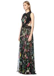Tadashi Shoji Siyah Kadin Sirt Dekolteli Cicekli Siyah Maksi Elbise 252297 Beymen Maksi Elbiseler The Dress Elbise