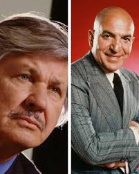 Charles Bronson and Telly Savalas were two of the most iconic figures in  Hollywood during the 1960s and 1970s, known for their tough-guy personas  and compelling screen presences. Bronson, with his rugged