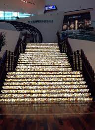 Aria In Las Vegas Super Cool Lighted Stairway Glass Staircase Railing Modern Stairs Staircase Contemporary