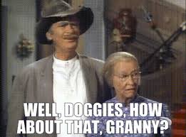 YARN | Well, doggies, how about that, Granny? | The Beverly Hillbillies  (1962) - S07E05 The Ghost of Clampett Castle | Video gifs by quotes |  4e8952c4 | 紗
