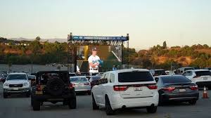 How chavez ravine looked today. Dodger Stadium Drive In Fans Can Watch World Series On 60 Foot Screens In Parking Lot Amid Pandemic Abc7 Los Angeles