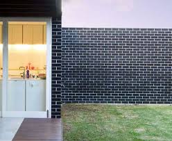 Black And White Bricks Wall Design External Finish Boral Brick Blue White Exterior Houses House Exterior Brick Cladding