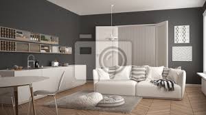 Wohnungsauflosung sofa couch kuche etc zu sofort in niedersachsen. Skandinavisches Modernes Wohnzimmer Mit Kuche Speisetisch Sofa Fototapete Fototapeten Myloview De