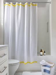 Shower curtains are the largest piece of fabric in a bathroom. 3 Easy Ways To Upcycle A Plain Shower Curtain Hgtv