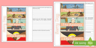 The book includes a foreword from lee joachim; National Sorry Day Flapbook Australian Primary Resources