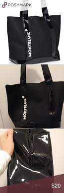 Montblanc Tote Bag Nwot Black Tote Bag Montblanc Bag Bags