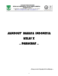 Contoh bahan ajar bahasa indonesia sma. Pdf Handout Pola Pengembangan Paragraf Amaliyah Rinarti Academia Edu