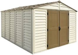Duramax 10x13 Woodbridge Plus Vinyl Shed Kit W Foundation 40234 Vinyl Sheds Shed Shed Kits