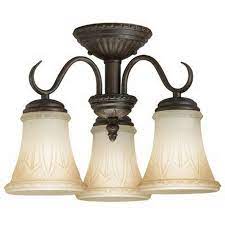 Mounting hardware and detailed instructions are included for an easy installation Kichler Lighting 38112 Three Light Semi Flush Ceiling Fixture In Carre Quality Discount Lighting